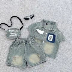 Quần áo bé trai, set 3 ct: bộ quần áo Jean xanh cộc tay TẶNG TÚI cho bé 10-30kg