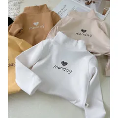 Áo giữ nhiệt cho bé, áo giữ nhiệt cổ 3 phân chất nỉ họa tiết MONDAY cho bé trai, bé gái size 6-18kg