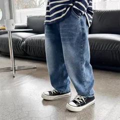 Quần dài bé trai, quần Jean trơn dáng baggy mài sáng cho bé 10-30kg