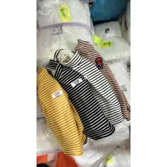 Áo giữ nhiệt cho bé, Áo nỉ lót lông giữ nhiệt bé trai kẻ ngang thời trang Quảng Châu size 7-17kg