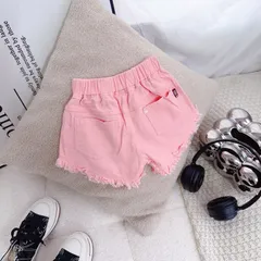 Quần short bé gái, quần short kaki tua rua mẫu mới cho bé 12-25kg