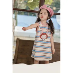 Váy bé gái, váy cotton dáng suông in hình dễ thương cho bé 8-20kg