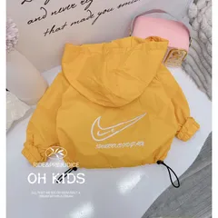 Áo khoác cho bé, áo khoác gió 2 lớp có mũ NIIKE cho bé trai, bé gái 10-22kg