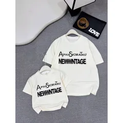 Đồ đôi mẹ và bé, áo cotton dáng rộng NEWWNTAGE cho mẹ và bé từ 10-58kg