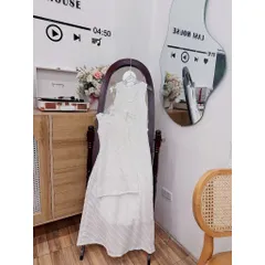Đồ đôi mẹ và bé, váy thun chéo sát nách dáng dài cho mẹ và bé có lớp lót lụa xịn xò