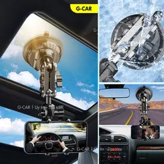 Giá Đỡ Điện Thoại Ô Tô Hợp Kim B1 Đế Hít Chân Không Xoay 360, Gắn Kính Ô Tô Tiện Lợi (P134264)