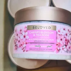 Beloved cherry Blossom & tea rose whipped body ( tẩy tế bào chết toan thân ) 283g
