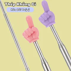 Que Chỉ Bảng Inox 69cm Có Thể Thu Gọn Hình Bàn Tay Tay Cầm Chống Trượt Dễ Điều Chỉnh Cho Giáo Viên Học Sinh
