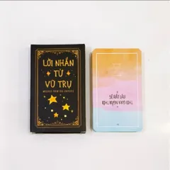 ​Bộ Bài Lời Nhắn Từ Vũ Trụ 36 Lá Tiếng Việt - Bộ Bài Oracle Bói Bài Mẫu Xanh/Đen/Hồng Ý Nghĩa Tích Cực Giải Stess