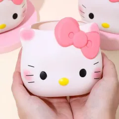 Ống cắm bút Hello Kitty nơ trắng đựng bút, cọ trang điểm, bàn chải đánh răng