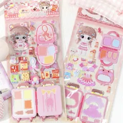 Set DIY móc khóa sticker xốp 3D túi xách mini bag unpacking đồ chơi sáng tạo cho bé