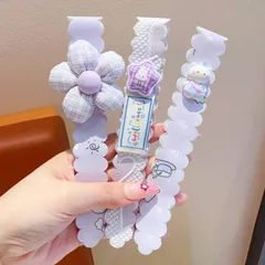 Hàn Quốc Velcro Băng Đô Ren Hoa Magic Dán Dính Dán Băng Đô Phụ Kiện Tóc Cho Bé