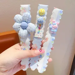 Hàn Quốc Velcro Băng Đô Ren Hoa Magic Dán Dính Dán Băng Đô Phụ Kiện Tóc Cho Bé