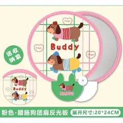 Quạt Vải Xếp Hắt Sáng Phản Quang Cầm Tay Mini Cabybara Loopy Mini Sario Gấp Gọn Tự Bung Di Động Cho Học Sinh Văn Phòng