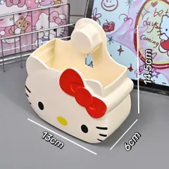 Hộp đựng kem đánh răng Hello Kitty treo tường, không đục lỗ, màu hồng