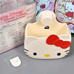 Hộp đựng kem đánh răng Hello Kitty treo tường, không đục lỗ, màu hồng