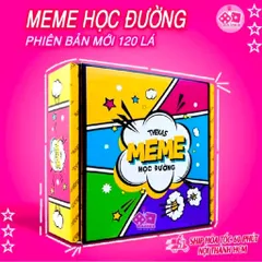 Bộ Bài Meme Học Đường Lói Lèm 50-120 Lá Giấy Cứng - Board Game Giải Trí Lầy Lội Cho Nhóm Bạn