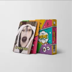 Bộ Bài Meme Học Đường Lói Lèm 50-120 Lá Giấy Cứng - Board Game Giải Trí Lầy Lội Cho Nhóm Bạn