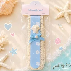 Băng đô tóc velcro nữ phong cách vintage ren nơ hoa sao biển vỏ sò phụ kiện tóc nữ