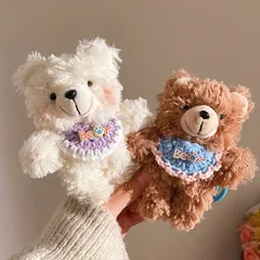 Móc Khóa Teddy Xù Đeo Yếm Kèm Phụ Kiện Cute Gấu Bông Mini Treo Balo Túi Xách Quà Tặng Dễ Thương