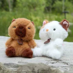 Móc Khóa Thú Bông Lông Siêu Mịn Có Hạt Thơm 12cm 65g Treo Chìa Khóa Balo Túi Xách Phụ Kiện Cute Quà Tặng Dễ Thương