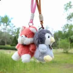 Móc Khóa Thú Bông Lông Siêu Mịn Có Hạt Thơm 12cm 65g Treo Chìa Khóa Balo Túi Xách Phụ Kiện Cute Quà Tặng Dễ Thương