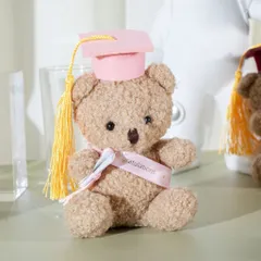 Gấu teddy tốt nghiệp đội mũ đeo sash cầm bằng, gấu bông tốt nghiệp dễ thương, quà tặng tốt nghiệp