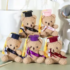 Gấu teddy tốt nghiệp đội mũ đeo sash cầm bằng, gấu bông tốt nghiệp dễ thương, quà tặng tốt nghiệp