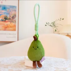 Móc khóa trái cây nhồi bông dễ thương size 11cm, móc treo balo túi xách, nhiều mẫu hình trái cây