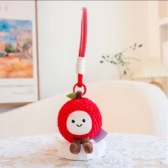 Móc khóa trái cây nhồi bông dễ thương size 11cm, móc treo balo túi xách, nhiều mẫu hình trái cây