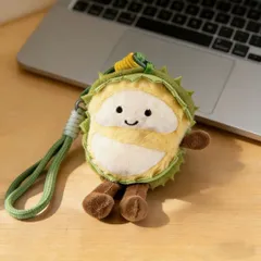 Móc khóa trái cây nhồi bông size 16cm, móc treo balo túi xách, thú bông trái cây dễ thương nhiều mẫu