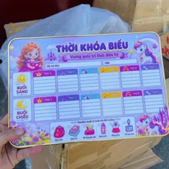 Bảng Thời Khóa Biểu Tráng Gương Để Bàn 20x30cm