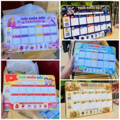 Bảng Thời Khóa Biểu Tráng Gương Để Bàn 20x30cm