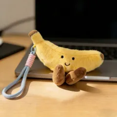 Móc khóa trái cây nhồi bông size 16cm, móc treo balo túi xách, thú bông trái cây dễ thương nhiều mẫu