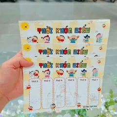Set 3 tờ thời khóa biểu Shin dễ thương cho học sinh sinh viên lịch học theo tuần