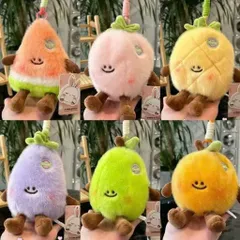 Móc khóa trái cây bông Fresh size 16cm mềm mượt, móc treo balo túi xách, thú bông trái cây nhiều mẫu