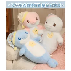 Gối Ôm Cá Heo Ngủ Ngon 3 Màu Hàng Loại 1 Quảng Châu Gấu Bông Siêu Mềm Ôm Ngủ Trang Trí Phòng Quà Tặng Dễ Thương