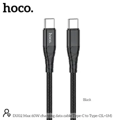 Cáp Sạc Hoco DU02 Max 60W Type-C to Type-C Sạc & Truyền Dữ Liệu Cho Laptop Điện Thoại (P134146)
