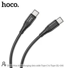 Cáp Sạc Hoco DU02 Max 60W Type-C to Type-C Sạc & Truyền Dữ Liệu Cho Laptop Điện Thoại (P134146)