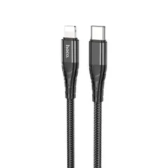 Cáp Sạc Nhanh Hoco DU02 Max Type-C to L PD 20W, Dây Bọc Dù Nylon, Hợp Kim Nhôm, Truyền Dữ Liệu Ổn (P134145)