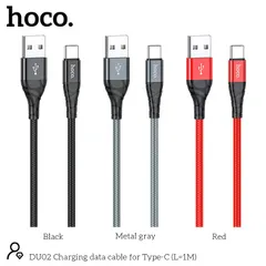 Cáp Sạc DU02 Charging data cable (USB) dây dù chống đứt chống rối, Sạc Nhanh, Ổn Định (P134127)