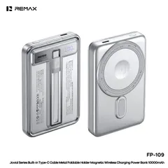 Pin Sạc Dự Phòng Remax FP-109 10000mAh, Sạc Nhanh 22.5W, Sạc Không Dây Từ Tính 15W, Tích Hợp Cáp C (P134122)