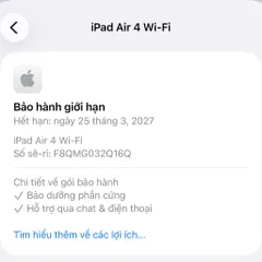 ipad Air 4 Kích ON fullbox chưa sủ dụng (P133609)