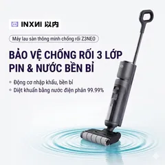 Cây lau nhà + hút bụi thông minh INXNI Z3 NEO (quốc tế), tự giặt giẻ & diệt khuẩn (P133461)