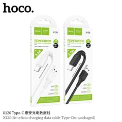 Cáp Hoco X120 Beneficio - 2.4A Truyền Dữ Liệu Ổn Định, Dây PVC Bền Bỉ Chống Rối, Dài 1M (P133447)