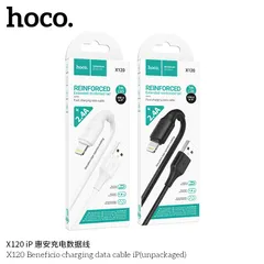 Cáp Hoco X120 Beneficio - 2.4A Truyền Dữ Liệu Ổn Định, Dây PVC Bền Bỉ Chống Rối, Dài 1M (P133447)