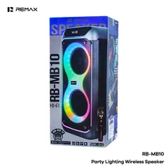 Loa Karaoke REMAX RB-MB10 Kèm 2 Micro Không Dây Công Suất 140W Bluetooth 6.0 Loa Kép 8 Inch (P133422)