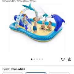 Bể bơi đa năng ANDOLA, tích hợp cầu trượt, vòi phun nước,nhà bóng (Amazon Mỹ 3tr5) (P133399)