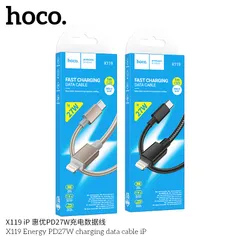 Cáp Sạc Nhanh Hoco X119 Energy 1M C To C 60W / C To iP PD27W Chống Rối Truyền Dữ Liệu Ổn Định (P133365)