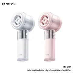 Quạt Phun Sương cầm Tay REMAX RS-SF31 -Làm Mát Tức Thì, Thiết Kế Gập Gọn Mang Theo Mọi Nơi (P133359)